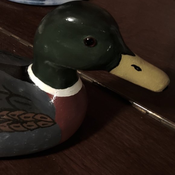 Hand Painted Wooden Duck - Picture 4 of 7
